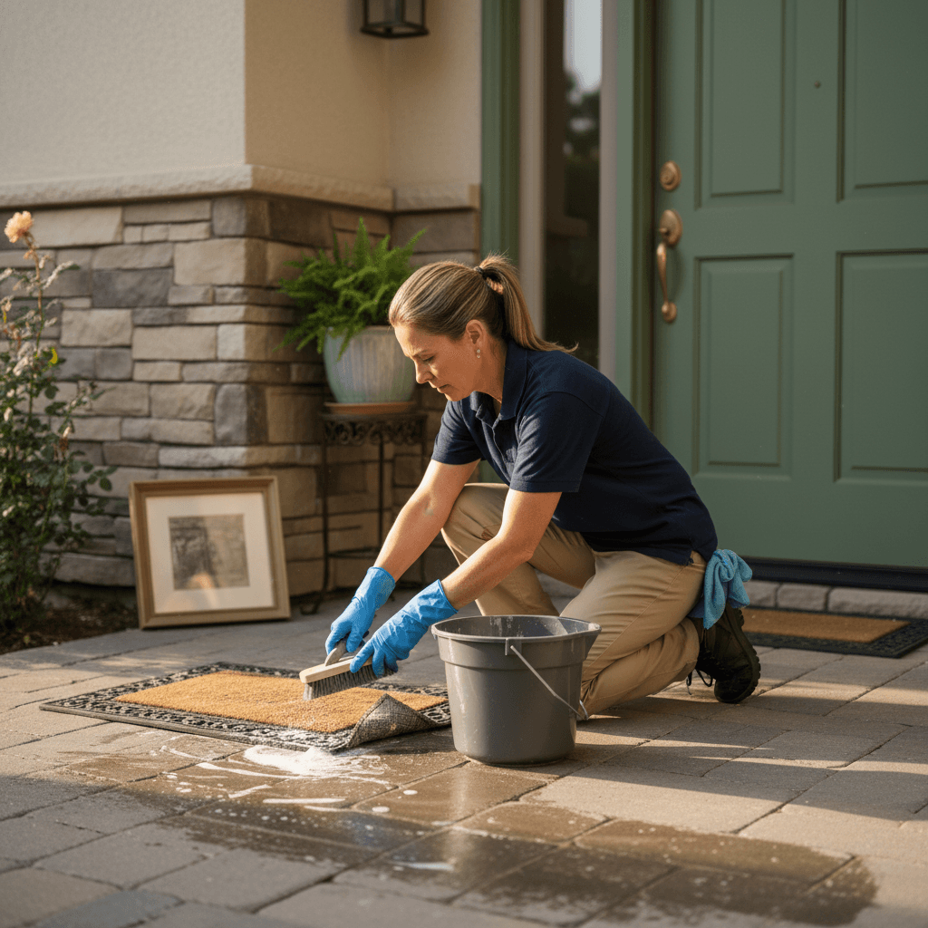 Professional entrance and entryway cleaning service