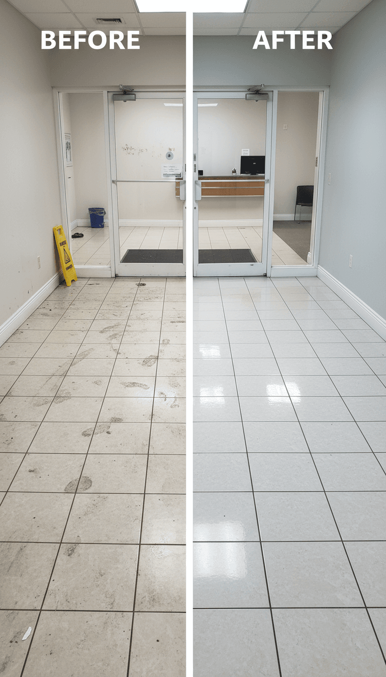 Commercial office entrance transformation